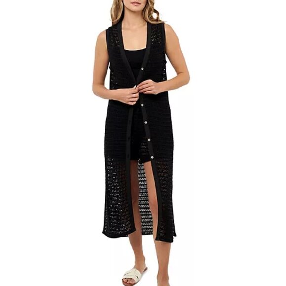 NWT Edited By Remi Bader Women's Crochet Cardigan, Size Large - Picture 1 of 4